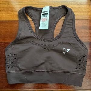 gymshark brown energy seamless bra